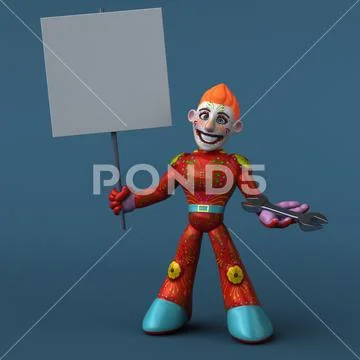 Mexican hero - 3D Illustration Stock Illustration