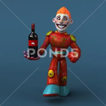 Mexican hero - 3D Illustration Stock Illustration