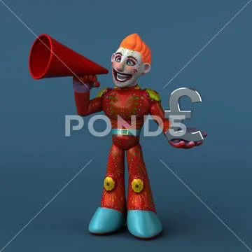 Mexican hero - 3D Illustration Stock Illustration