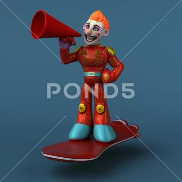 Mexican hero - 3D Illustration Stock Illustration