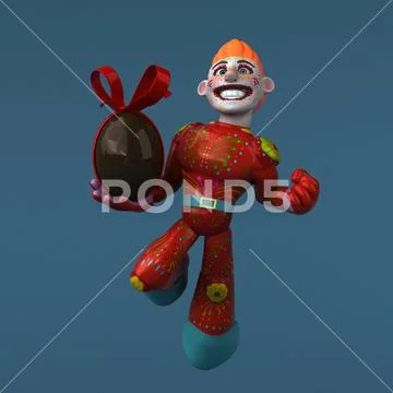 Mexican hero - 3D Illustration Stock Illustration