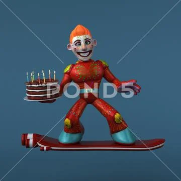 Mexican hero - 3D Illustration Stock Illustration
