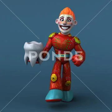 Mexican hero - 3D Illustration Stock Illustration