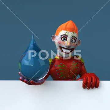 Mexican hero - 3D Illustration Stock Illustration