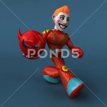 Mexican hero - 3D Illustration Stock Illustration
