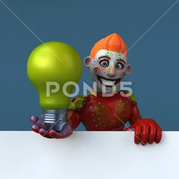 Mexican hero - 3D Illustration Stock Illustration