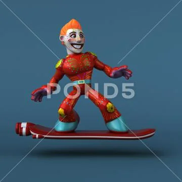 Mexican hero - 3D Illustration Stock Illustration