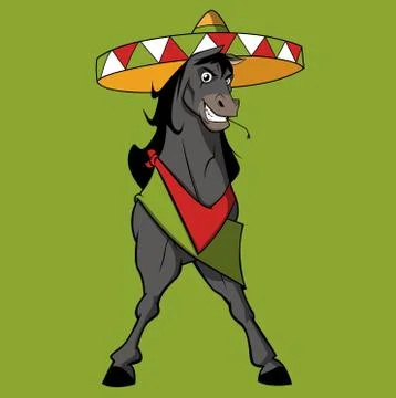 Mexican Horse Vector Illustrations Stock Illustration