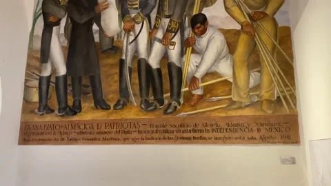 Mexican Independence Mural Stock Footage 228312204
