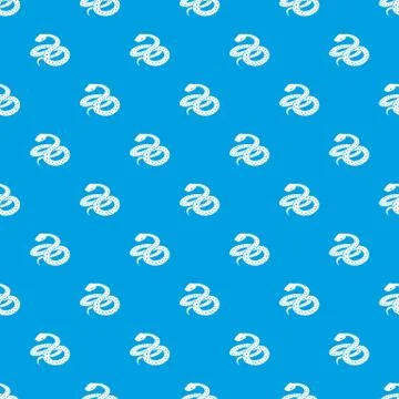 Mexican kingsnake pattern vector seamless blue Illustrazione stock
