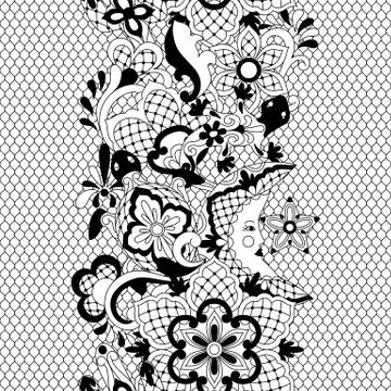 Mexican lace seamless pattern. Stockillustratie