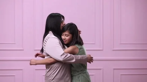 Mexican Mother And Daughter Hugging On P... | Stock Video | Pond5