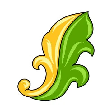 Mexican ornamental leaf. Stock Illustration