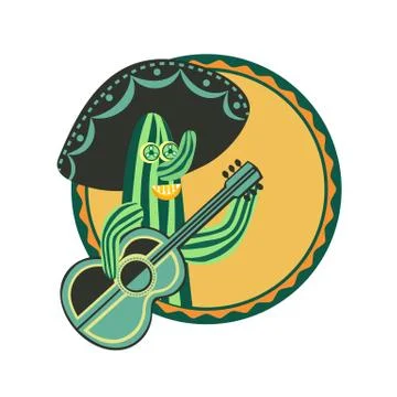 Mexican poster concept Stock Illustration