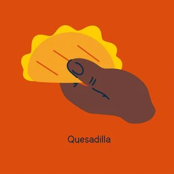 Mexican quesadilla with cheese Stock Illustration