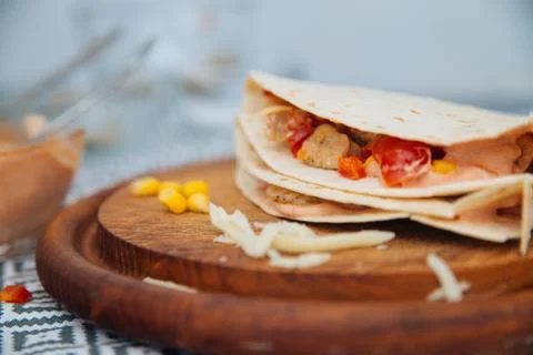Mexican quesadilla. Foto stock