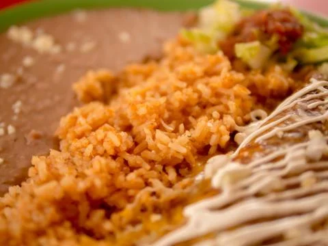 Mexican rice (Detailed View) Stock Photos