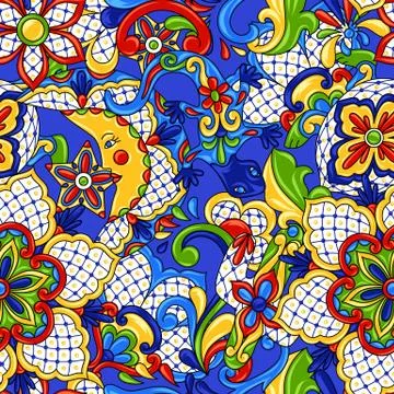 Mexican seamless pattern. イラスト素材