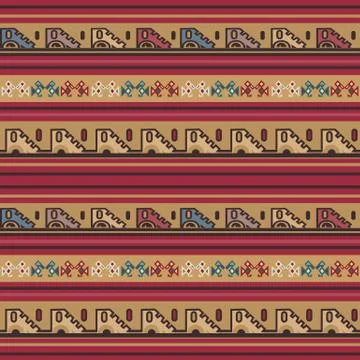 Mexican seamless pattern Illustrazione stock