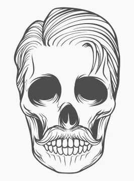 Mexican skull design Stock Illustration