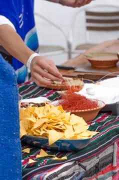 Mexican stand Stock Photos