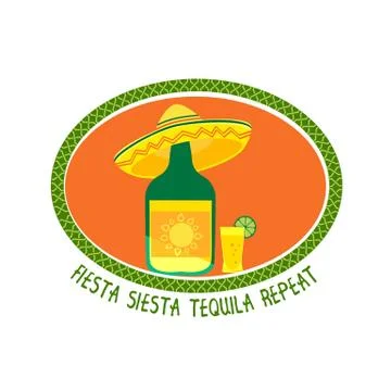 Mexican style concept Stock Illustration