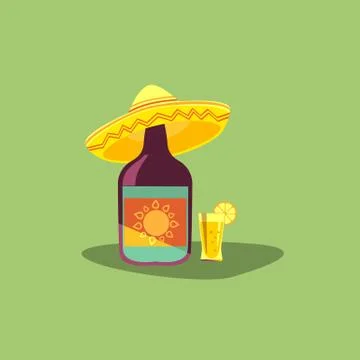 Mexican style concept Stock Illustration