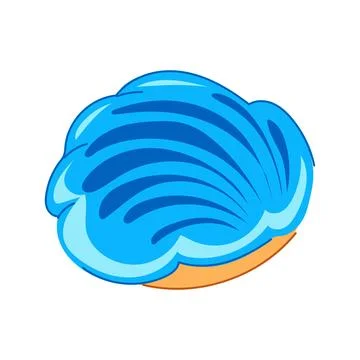Mexican sweet bread concha dessert pastry illustration Stock Illustration