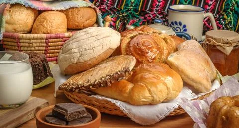 Mexican sweet bread Stock Photos