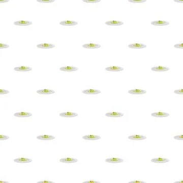 Mexican taco pattern on white background Stock Illustration