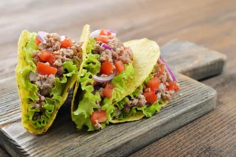 Mexican tacos Foto stock