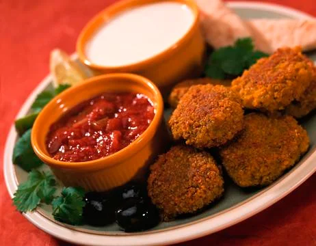 MEXICAN TAPAS ON PLATE Stock Photos