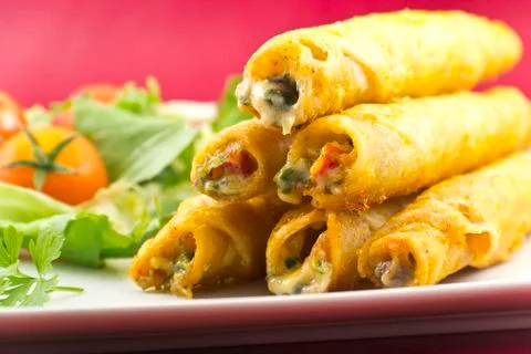 Mexican taquitos Stock Photos