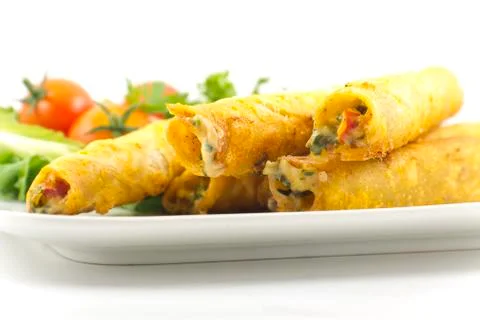 Mexican taquitos Stock Photos
