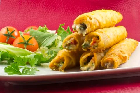 Mexican taquitos Stock Photos