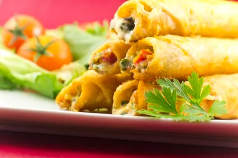 Mexican taquitos Stock Photos