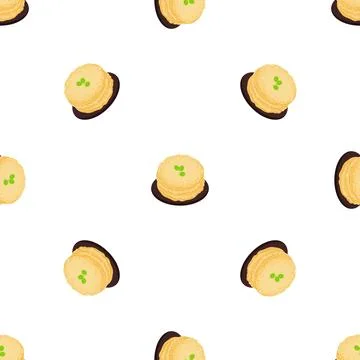 Mexican tortillas pattern seamless vector Illustrazione stock