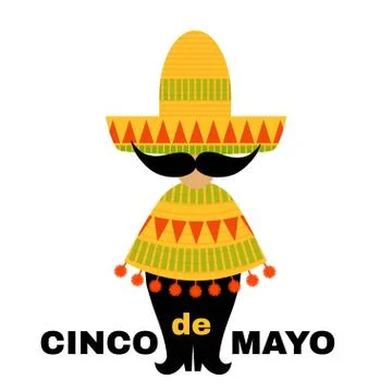 Mexican vector card. Stock Illustration