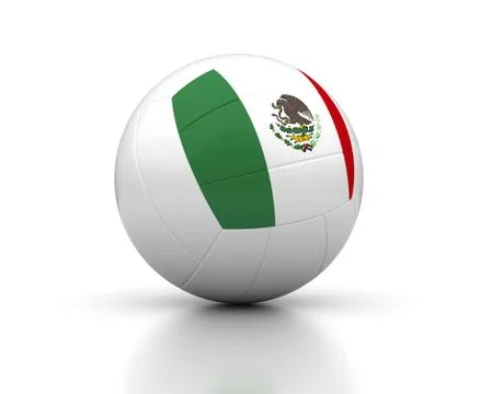 Mexican volleyball team Illustrazione stock