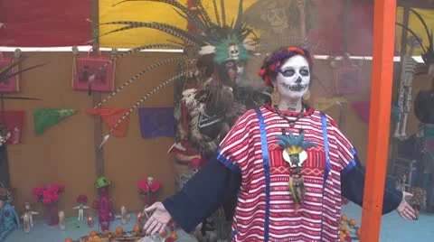 Mexican voodoo cleansing ritual Video stock 10600013