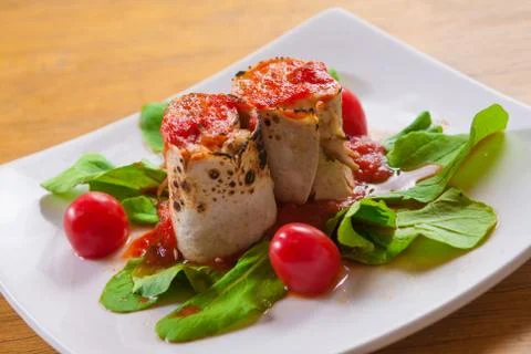 Mexican Wrap Snack 스톡 사진