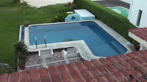 MEXICO-017 BEACH POOL OCEAN Stock Footage 10607399