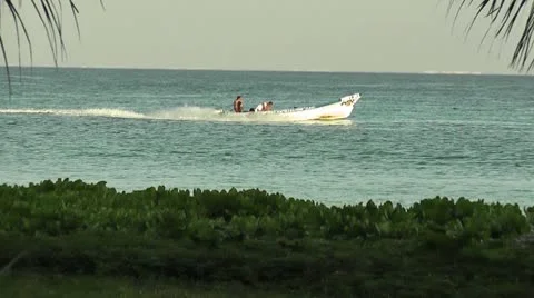 MEXICO-026 SPEEDING BOAT Stock Footage 10607466