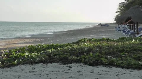 MEXICO-028 SLOW BEACH PAN Stock Footage 10607491
