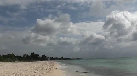 MEXICO-057 BEACH AND CLOUDS Stock Footage 10607782