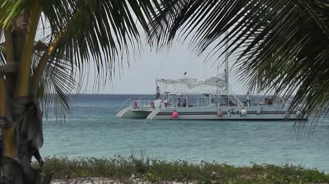 MEXICO-081 LUXURY CATAMARAN Stock Footage
