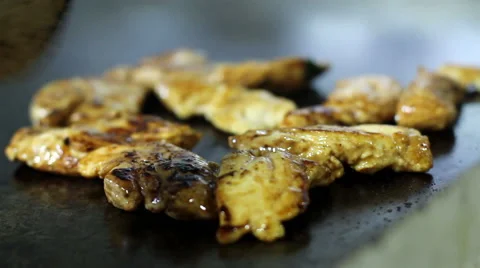 Mexico, 2014: CLOSE UP-HANDHELD SHOT. Fried chicken pieces being cooked. Stock Footage 42853918