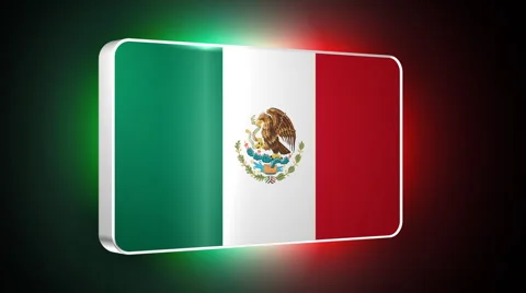 Mexico 3d flag Stock Footage 958264