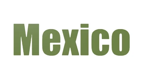 Mexico Animated Wordcloud Isolated On White Video stock 107216668