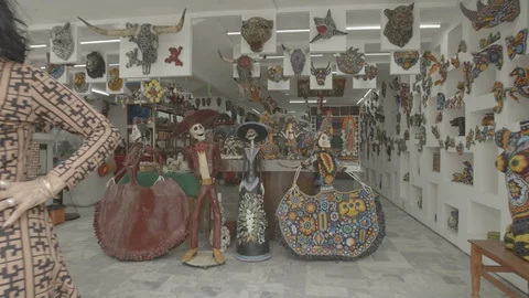 Mexico Art gallery Stock Footage 128838564